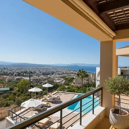 View - Heated Pool & Gym - Majestic Views - 5 Min Drive From Center Βίλα Χανιά
