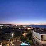 View - Heated Pool & Gym & Sauna - Majestic Views - 5 Min Drive From Center Villa Chania (Crete)