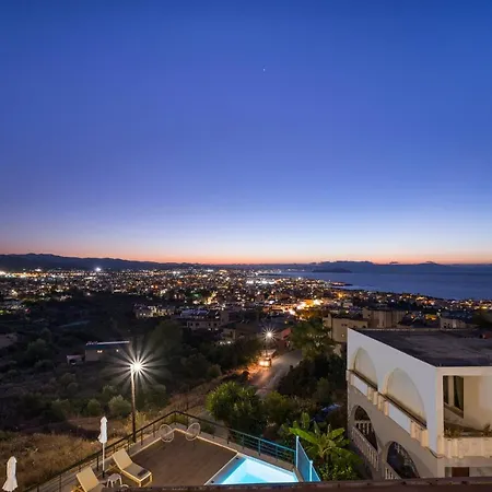 View - Heated Pool & Gym & Sauna - Majestic Views - 5 Min Drive From Center Villa Chania (Crete)